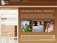 Tablet Screenshot of georgiapublicnotice.com